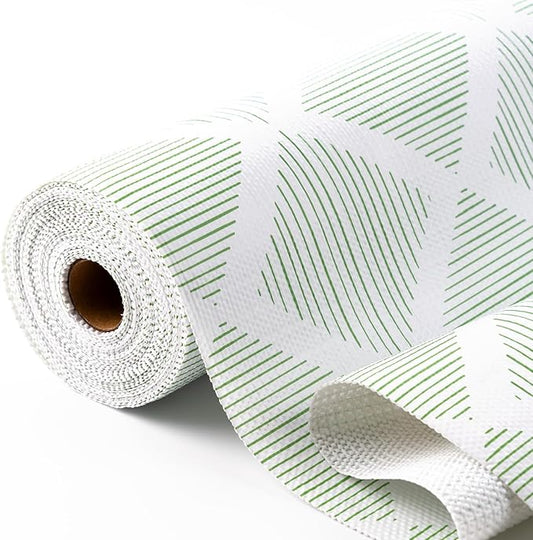 Drawer and Shelf Liner for Kitchen, Non-Slip Non-Adhesive Cabinet Liners for Cupboard, Dresser, Shelves, Tool Box, Pantry, Thickened Easy Install, Strong Grip, 17.5In x 20FT, Green