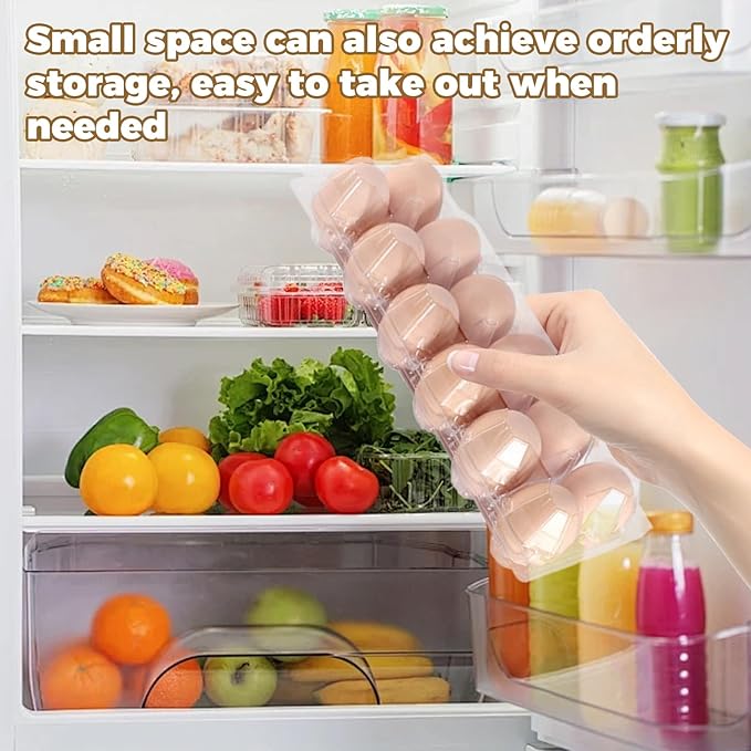 120 Pcs 12 Count Plastic Egg Cartons Cheap Bulk, 2x6 Grids Clear Empty Egg Cartons, Clear Egg Containers for Fresh Chicken Eggs for Chicken Farm Business Market, Refrigerator Use