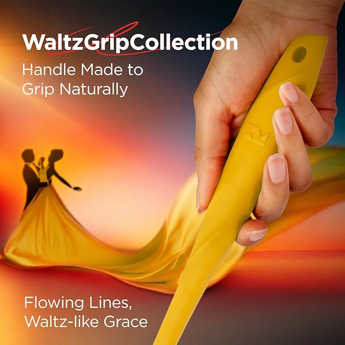 Kitchen Mama WaltzGrip Platinum Silicone Basting Pastry Brush: Set of 2 Heat-Resistant Brushes Utensils for Cooking, Baking, Grilling, Barbecue, and Spreading Oil, Butter, Egg (Yellow)