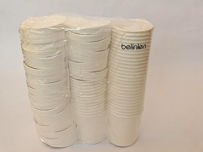 Belinlen 40 Count (16 oz) One - Pint Frozen Dessert Containers with Lids Ice Cream Cups with Lids