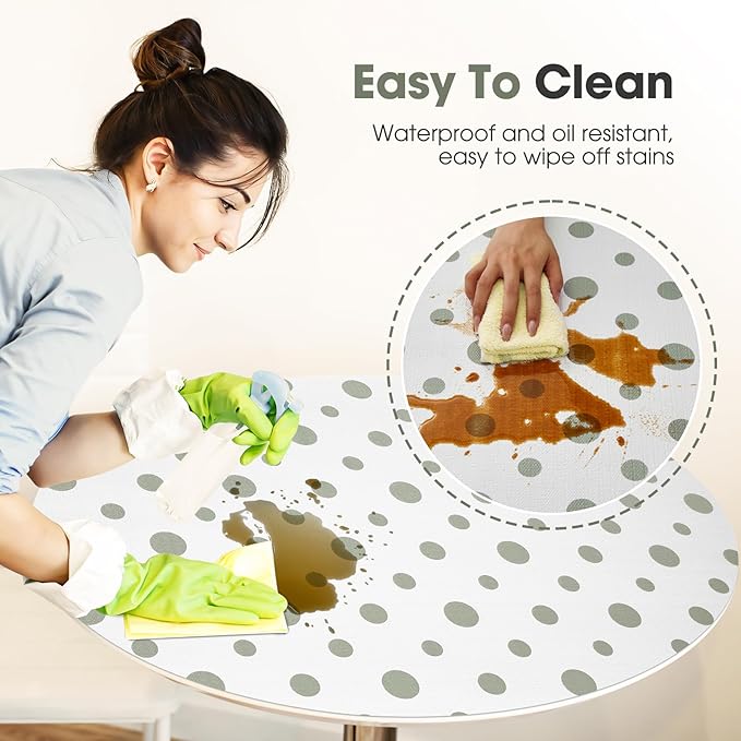 Beautysaid Shelf and Drawer Liner for Kitchen Cabinet, Non Adhesive Non Slip Shelf Paper Waterproof Washable Thickened for Dresser Pantry Shelve Bathroom Protector Liner(Polka Dot,18 in x 20 FT)