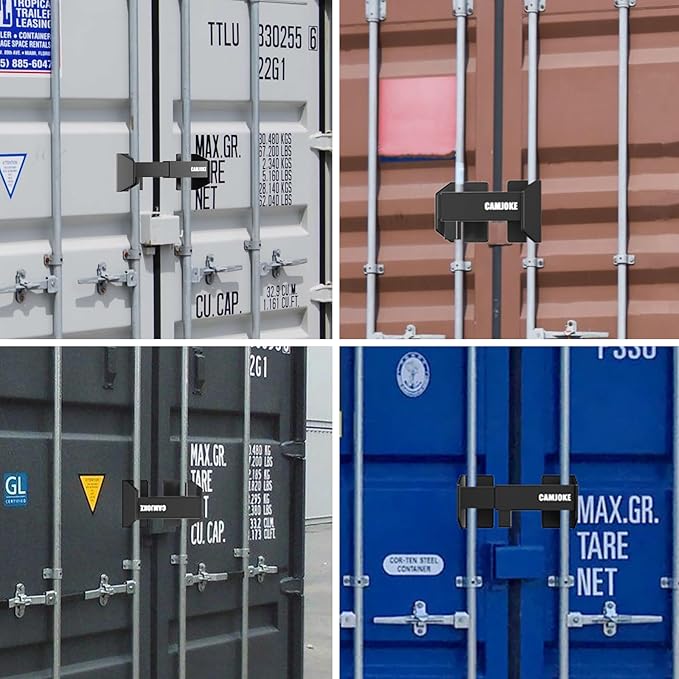 Heavy Duty Cargo Door Lock -Steel Shipping Container Lock - Maximum Security Semi Trailer DoorLock- Shipping Container Locks- Semi Truck Accessories and Trailer Security (Machine Locks)