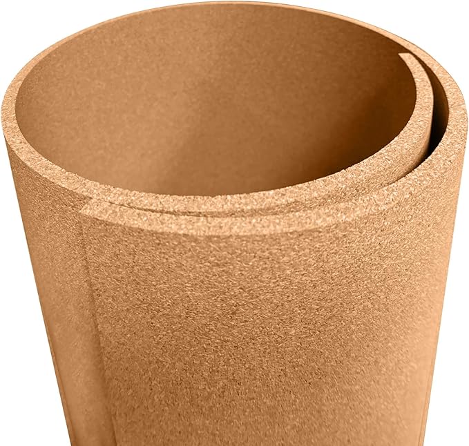 Manton Cork Premium Cork Sheet - 4' x 8' x 1/2", 100% Natural Facing Grade Material for Bulletin Boards, Decorative Photo and Message Push Pin Displays - Perfect for Home, School, and Office