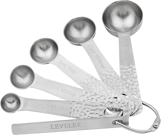 Smithcraft Measuring Cups and Spoons Set, 10 Piece Measuring Cup Set, 18/8 Stainless Steel Measuring Cups Spoons & Leveler, Baking Measure Cups, Kitchen Measurement Cups, Kitchen Gadgets for Cooking
