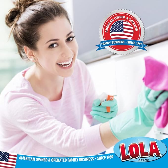 LOLA Nylon Netting Sponge Cleaning Scrubber Pad, 2 Pack, Non Scratch, Safe on Non-Stick Surfaces Coated Cookware & Dishes - Gentle Effective Cleaning