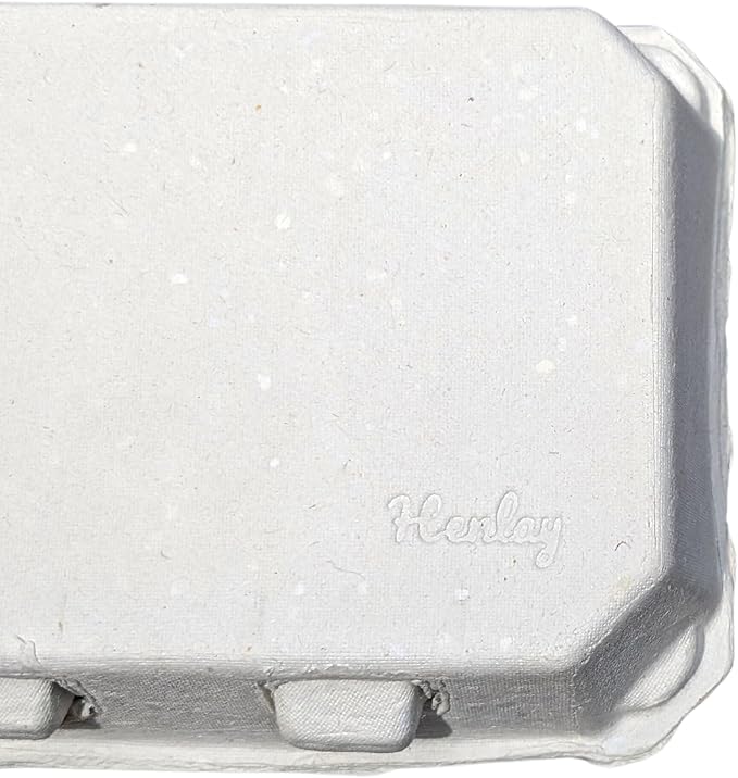 White Half Dozen Blank Egg Cartons – 6-Pack Flat Top Half-Dozen Holder, Recyclable Pulp, Ideal for Farm-Fresh Eggs, DIY Custom Labeling, Eco-Friendly Storage - 20 Pack