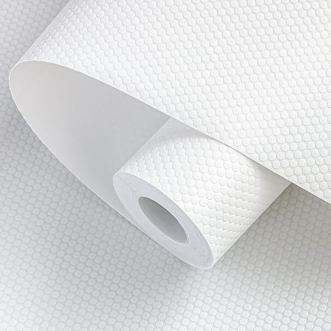 Shelf Liners 20 inch x 20 ft Shelf Liners for Kitchen cabinets nonstick Shelf Lining Drawer Mats EVA Protector for Cupboard (White,20 inch x 20 ft)