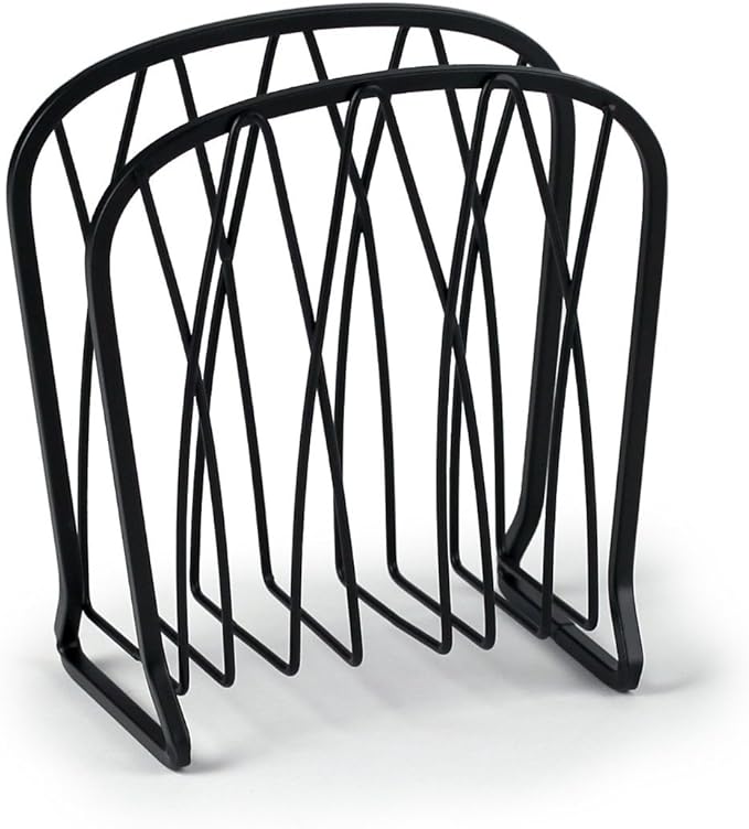 Spectrum Diversified Twist Dispenser, Vertical Classic Kitchen Tables & Countertops Dining Table & Kitchen Décor, Stylish Upright Napkin Holder, Black (92710)