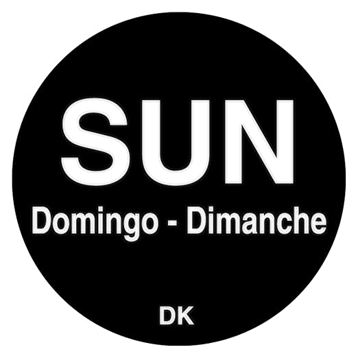 DayMark Safety Systems-IT1143927 Day of the Week 3/4" Circle Permanent Label SUN (Roll of 1,000)