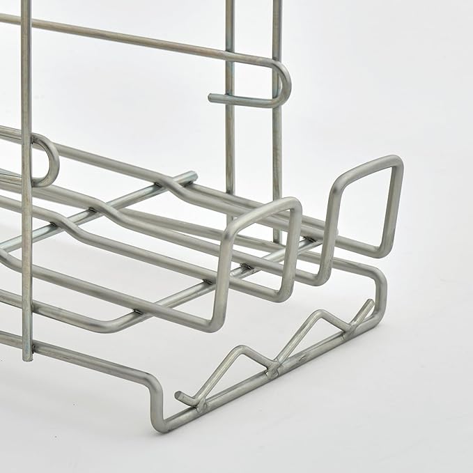 Commercial Wire Can Rack 3-Pack, Holds (12) #5 Cans or (8) #10 Cans, FIFO Design, Durable Metal Can Rack for Restaurants (28W-671)