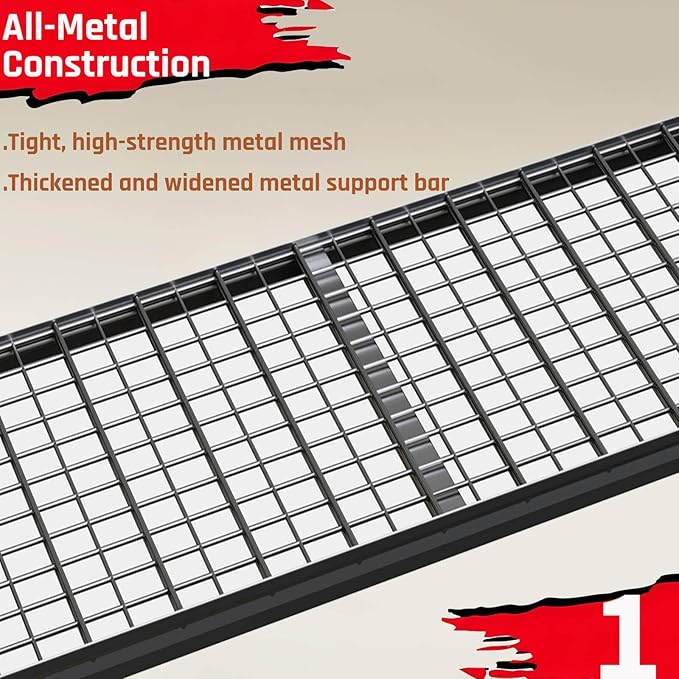 65" Wide Heavy Duty Garage Shelving Units, 6-Tier Deep Storage Shelves,Black Metal Garage Shelves,Steel Shelf,Large Storage Rack,Industrial Shelving for Shop, 65" W x 24" D x84 H