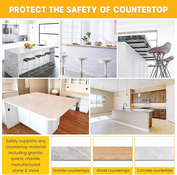 Hidden Countertop Support Bracket 18 Inch 2 Pack Heavy Duty Granite Support Bracket for Kitchen Island Bar Top Countertop