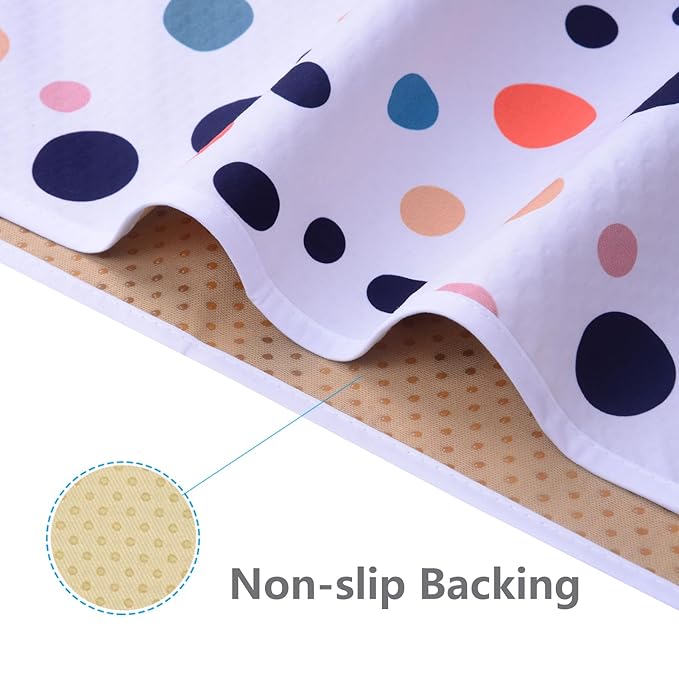 Splat Mat for Under High Chair/Arts/Crafts, Waterproof and Anti-Slip Splash Mat Floor Protector, Washable Highchair Floor Mat, 51 Inch Reusable Messy Mat and Baby Feeding Table Cloth