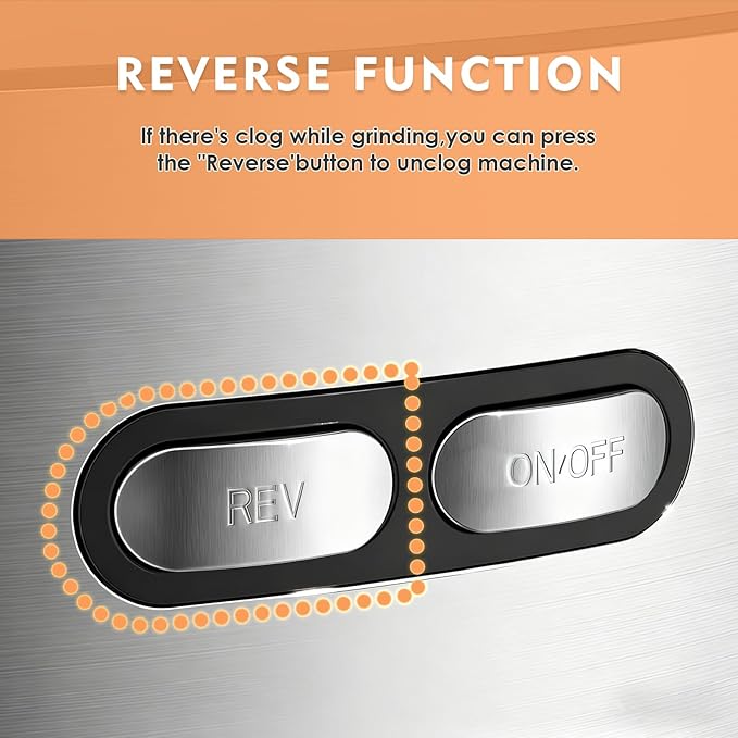 CHEFFANO Meat Grinder, 2600W Max Stainless Steel Meat Grinder Electric, ETL Approved Heavy Duty Meat Mincer Machine with 2 Blades, 3 Plates, Sausage Stuffer Tube & Kubbe Kit for Home Kitchen Use