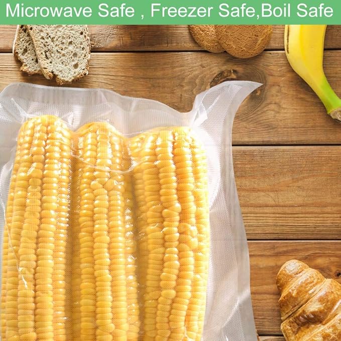 O2frepak Large Gallon 8mil 11.5" x 18.5" Thick Vacuum Sealer Bags with BPA Free and Puncture Prevention,Vacuum Seal Freezer Bags,Great for Sous Vide Vaccume Sealer PreCut Bags