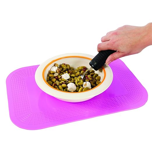 Dycem 50-1591PNK Non-Slip Rectangular Pad, 10" x 14", Pink