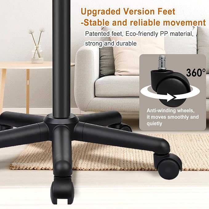 Salon Tray on Wheels,Height Adjustable Salon Color Tray Rolling Instrument Tray for Hair Stylist
