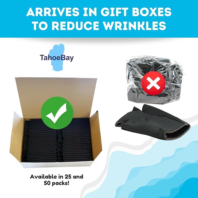 TahoeBay Neoprene Can Cooler Sleeves (50-Pack) Bulk Blank Sublimation Blanks for Vinyl Regular Size Plain Beer Coolers for Soda Cans & Bottles Black, White, Solid Color Set (Frost)