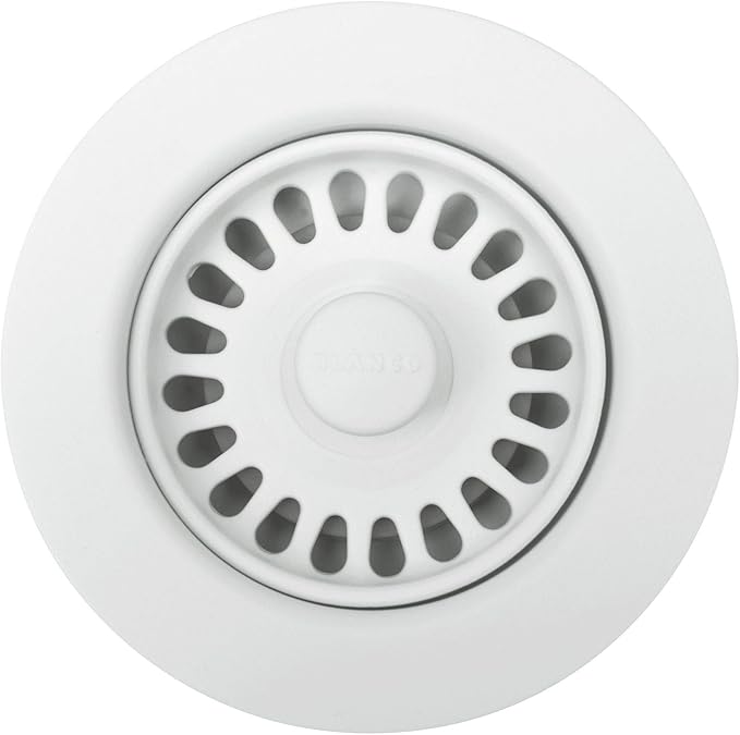 BLANCO, White 441091 SILGRANIT-Matched Kitchen Drain Basket Strainer, 3.5"