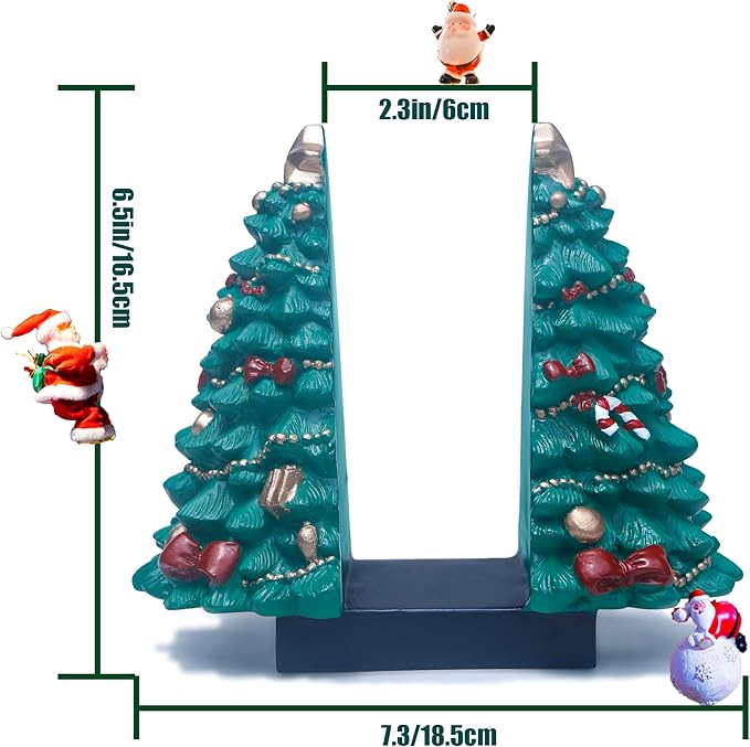 Christmas Tree Napkin Holder - Festive Resin Tabletop Decor for Holiday Dining