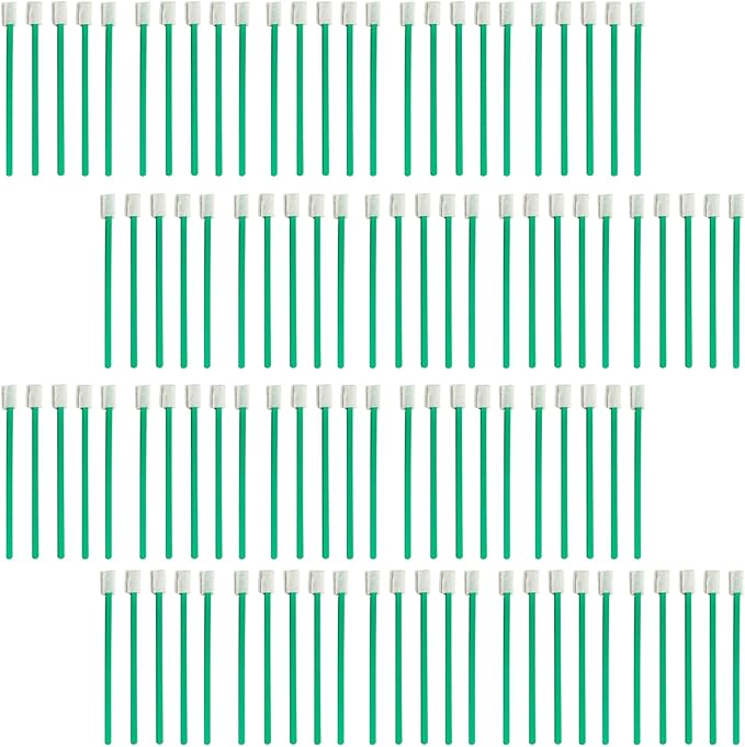 Evaclean Swilly Original Disposable Crevice Brushes - 100 Pack - Versatile Cleaning Tool for Tight Spaces, Window Tracks, Keyboards, Car Vents, and Household Use (Green)