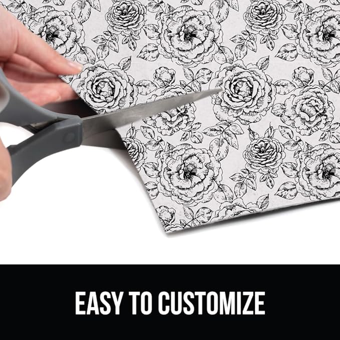 GORILLA GRIP LeakGuard Non-Adhesive Under Sink Mat for Kitchen Cabinet, 24x50, Waterproof Quick Dry Shelf Liner, Durable Absorbent Felt Mats for Bathroom Sinks, Cabinets, Dresser, Easy Trim, Gray