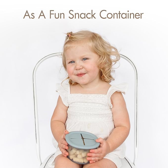 Moonkie Silicone Baby Food Containers | 4 oz Baby Food Storage Jars with Airtight Lids | Reusable Baby Food Jars, Freezer,Microwave and Dishwasher Safe, Perfect for Infant & Toddler