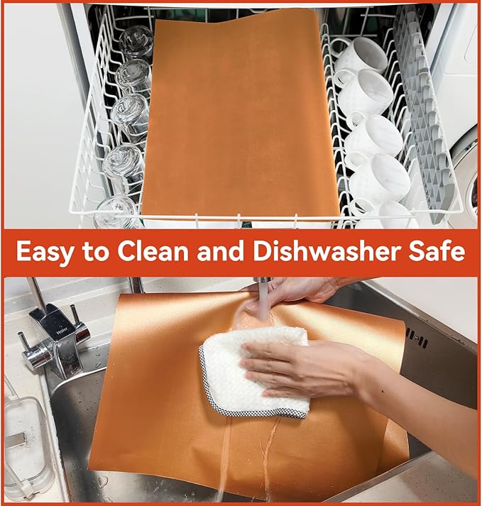 Oven Liners for Bottom of Oven - 3 Pack Large Gas Stove Top Protectors, Reusable Oven Liner for Electric, Gas, Toaster Ovens, Grills - BPA & PFOA Free Keep Your Oven Clean Oven Mat