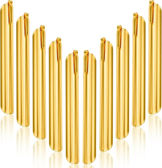 Crumbers for Servers, Restaurant Crumb Sweepers, Crumb Cleaner Curved, Table Debris Crumb Scraper Serveware, Stainless Steel Table Crumber Tool for Waiters, Waitresses and Servers (10 PACK, Gold)