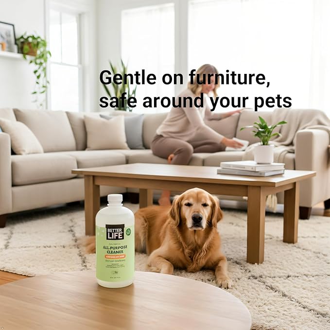 Better Life All Purpose Cleaner - Plant Based Home and Kitchen Cleaning Spray for Glass, Countertops, Appliances, Upholstery & More - Multi-surface Spray Cleaner - 24oz Clary Sage & Citrus
