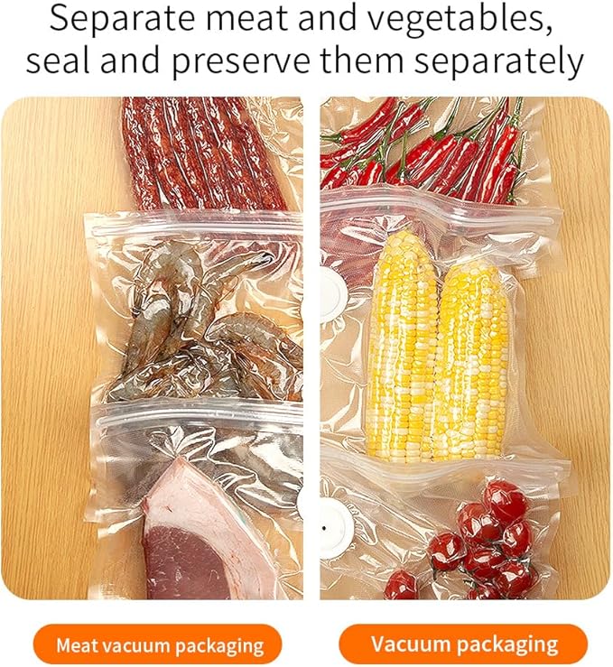 ICEDOG-Portable Vacuum Sealer Kit - 20 Reusable Bags Included | Compact Handheld Food Saver for Meat, Cheese & More | Powerful Seal Technology | Ideal for Home, Camping & Travel (20)
