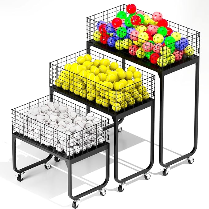 3-Tier Storage Rack Cart - Metal Shelving Unit with Wheels Kitchen Storage Garage Organizer Pantry Shelves Rolling Utility Shelf for Fruit and Vegetable Storage,Office/Bedroom/Basement