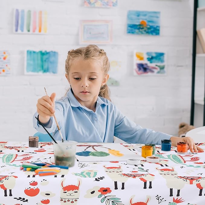 Splat Mat for Under High Chair/Arts/Crafts by CLCROBD, 51" Baby Anti-Slip Food Splash and Spill Mat for Eating Mess, Waterproof Floor Protector and Table Cloth