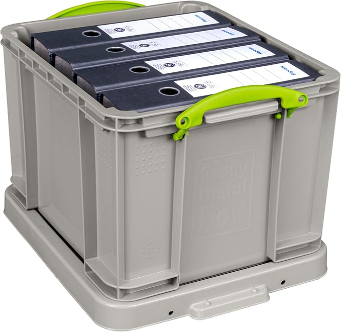 Really Useful Box 35 Litre Plastic Storage Recycled Dove Grey