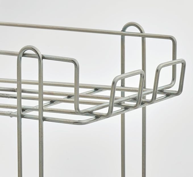 Commercial Wire Can Rack 3-Pack, Holds (12) #5 Cans or (8) #10 Cans, FIFO Design, Durable Metal Can Rack for Restaurants (28W-671)