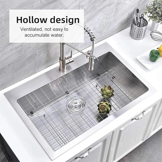 Kitchen Sink Grid Stainless Steel Sink Protector 26 x 14" Sink Rack for Bottom of Sink Compatible with EFRU281610T, EFRU2816T, and EFU281610T
