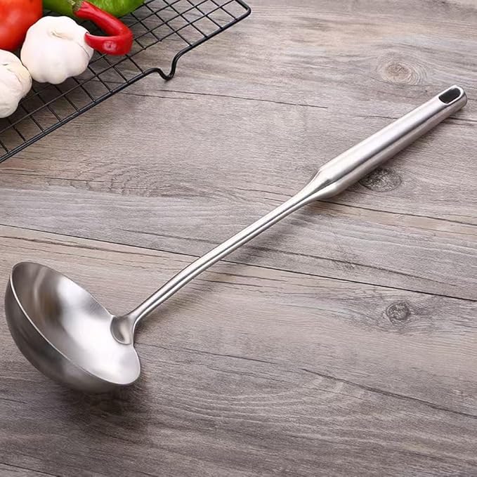 304 18/10 Stainless Steel Kitchen Utensils Set 3 Pack Cooking Utensil, Spatula, Soup spoon, Leaking shovel, Kitchen Tools Set (3)