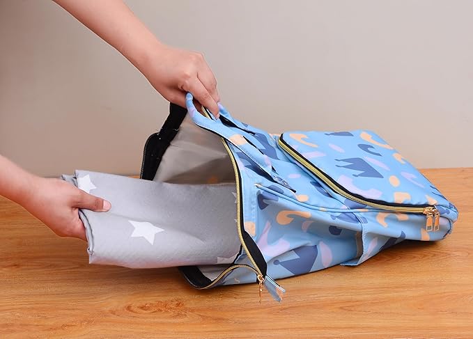 Splat Mat for Under High Chair/Arts/Crafts, WOMUMON Washable Baby Spill Mat Waterproof Anti-Slip Floor Splash Mat, Portable Play Mat and Table Cloth (Star, 51")