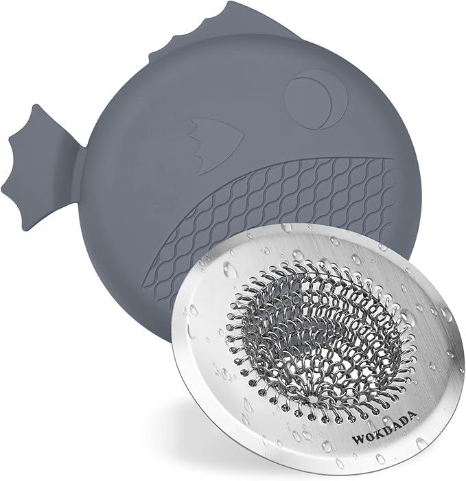 Revolutionary Kitchen Sink Drain Strainer & Sink Stopper/Patented Reversible Kitchen Sink Strainer, Anti-Clogging Sink Strainer Basket, Handmade Kitchen Gadgets, 304 Stainless Steel & Rust-Proof