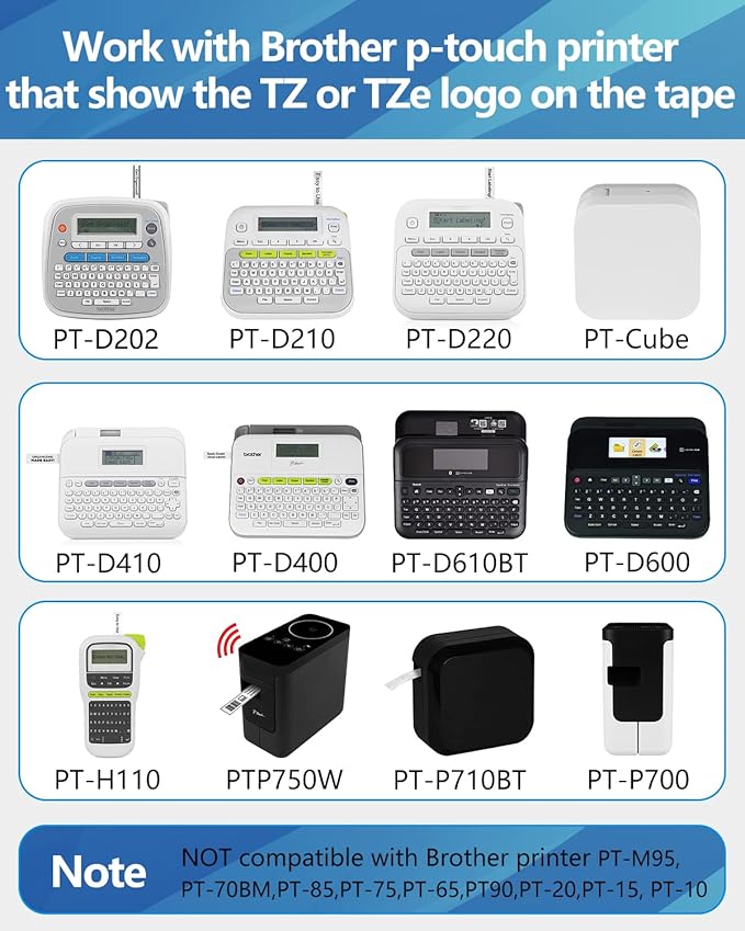Weemay 3 Pack TZe-631 Compatible for Brother P-Touch Label Tape 12mm 0.47 Black on Yellow TZe TZ Tape TZ-631 TZ631 TZe631 for PTD210 PTD220 PTH110BP PTD410 PTD600 Printer, 0.47" x 26.2'