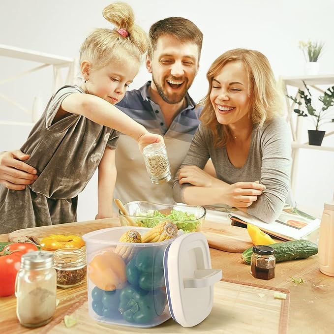 Rice Dispenser,10 Lbs Rice Container Storage with Measuring Cup Food Cereal Container Bins Household for Kitchen Pantry Organization