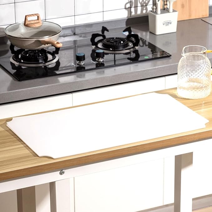 Frienda Set of 10 Wire Shelf Liner 18 x 24 Inch Heavy Duty Shelf Liners Packed Flat for Wire Shelving, Waterproof Non Adhesive Plastic Mat for Metal Rack Kitchen Shelves, Shoe Rack
