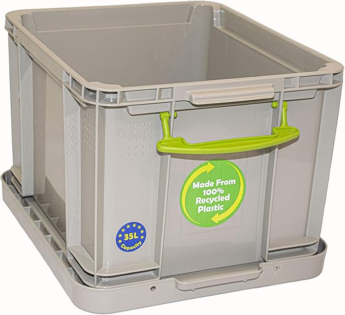 Really Useful Box 35 Litre Plastic Storage Recycled Dove Grey
