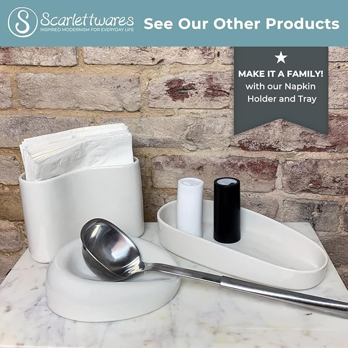 Ceramic Dish Sponge Holder for Kitchen Sink Dishwasher Safe Farmhouse Elegant Cute Sturdy