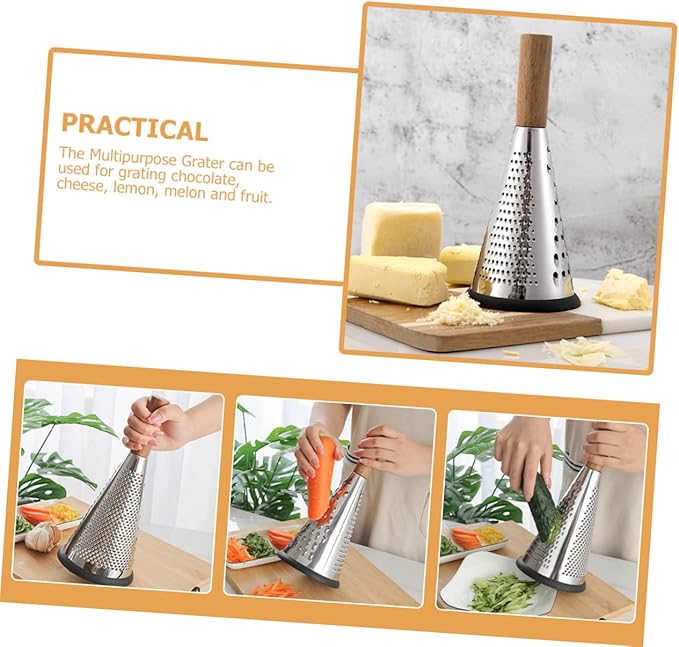 OFFSCH Kitchen Grater Cottage Cheese with Fruit Truffle Cheese Hand Tool Cucumber Shredder Kitchen Essentials Stainless Steel Box Grater Home Cheese Grating Tool Cheese Grater for Home