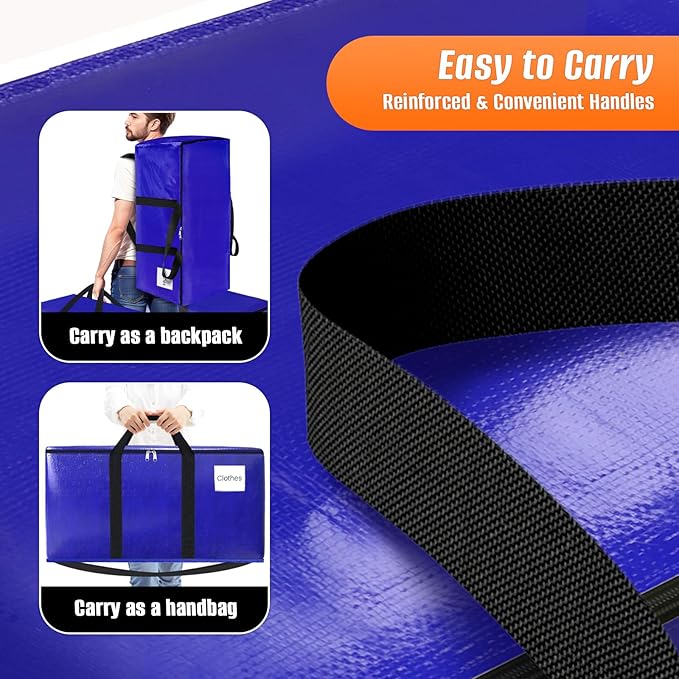 Moving Bags with Backpack Straps & Carry Handles (20 Gallons, Count, 10)
