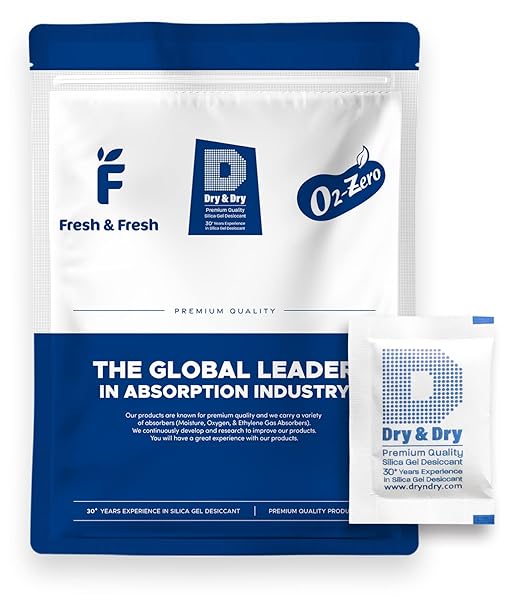 Dry & Dry 5 Gram [320 Packets] Silica Gel Packets Silica Gel Desiccants, Silica Gel Packs - Rechargeable (Food Safe) Silica Gel Packets, Silica Packets