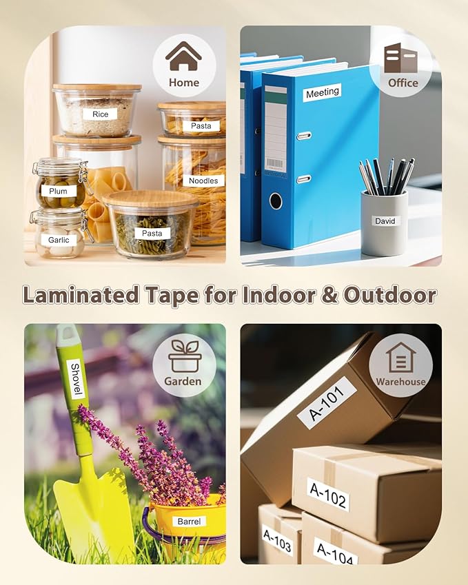 50-Pack TZe-231 TZe231 12mm 0.47 Laminated White TZ Tape Compatible with Brother P Touch Label Maker Tape RefillWork with Brother PTouch D220 PTD210 PTH110 PTH111 PTP710BT PTD400