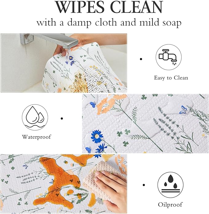 Beautysaid Shelf and Drawer Liner for Kitchen Cabinet, Non Adhesive Non Slip Shelf Paper Waterproof Washable Thickened for Dresser Pantry Shelve Bathroom Protector Liner(Floral,12 in x 20FT)