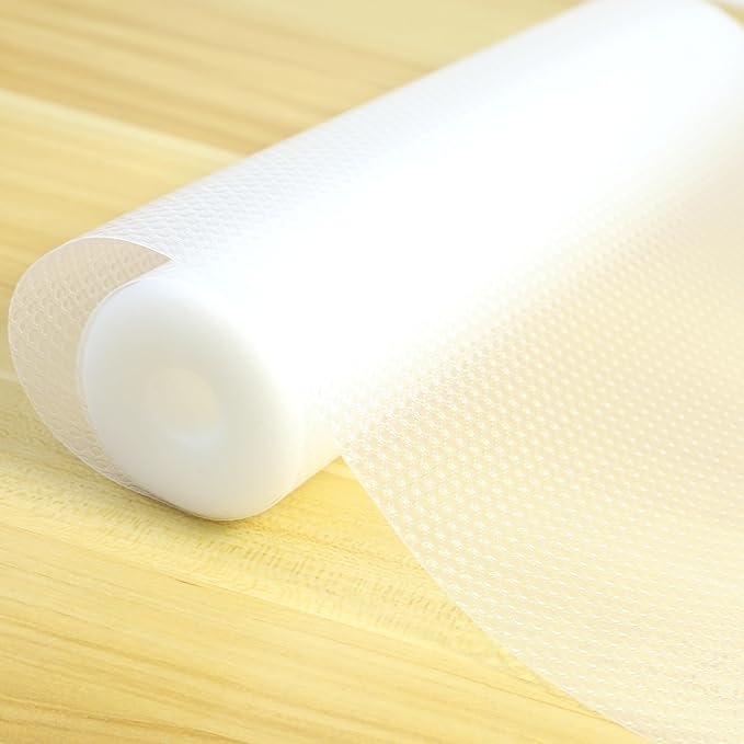 Shelf Drawer Liners for Kitchen Cabinets Non Adhesive 14 Inch Wide X 20 Ft Non Slip Waterproof Pantry Shelf Liner Cupboard Fridge Liners Mat Bathroom Drawer Protector Liner
